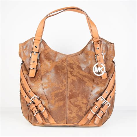 michael kors tan leather braided bag|michael kors distressed leather handbags.